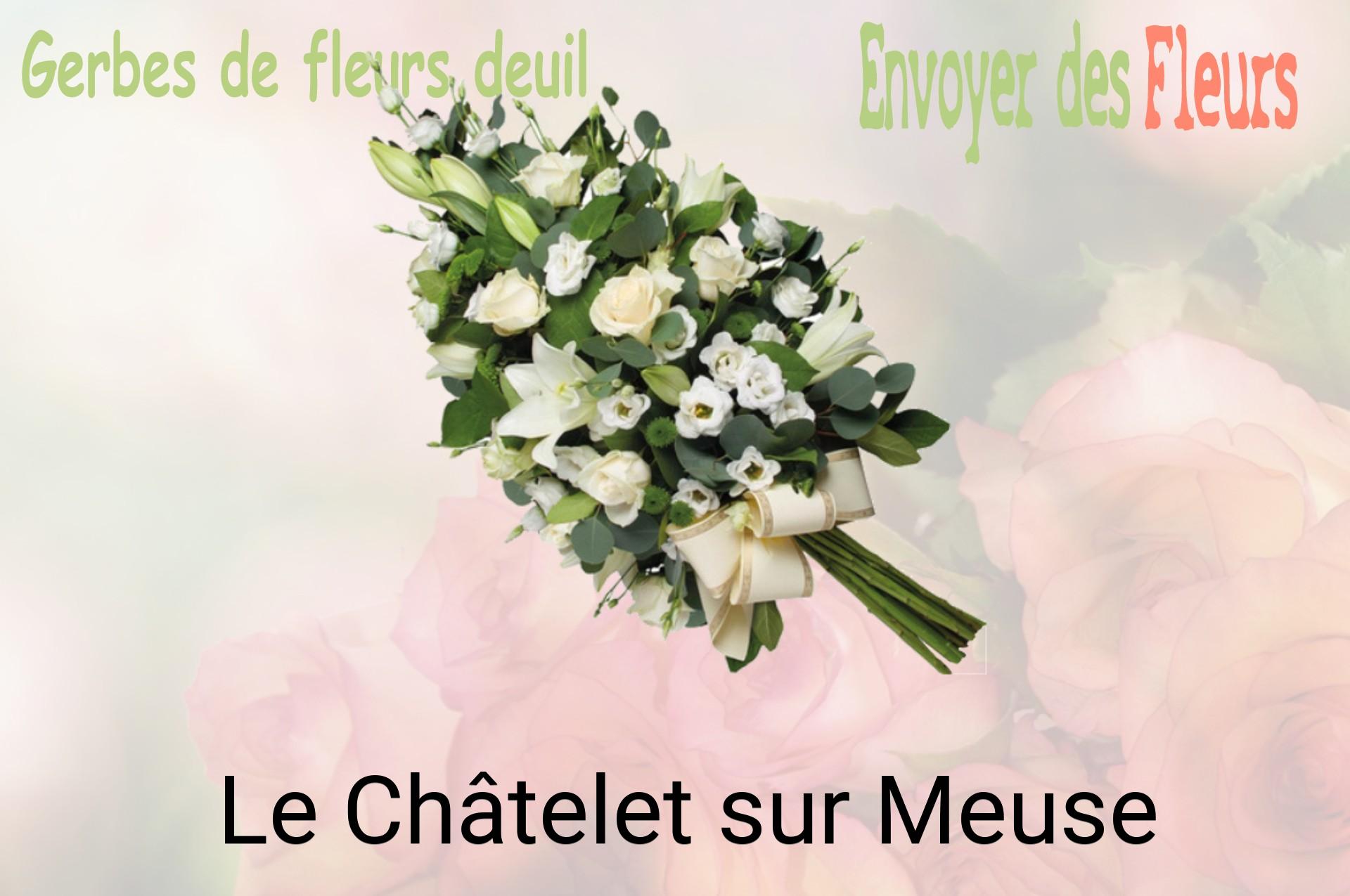 Gerbe de fleurs de deuil livrée à Le Châtelet-sur-Meuse